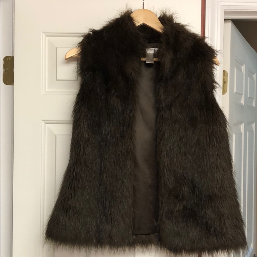 Faux fur vest
